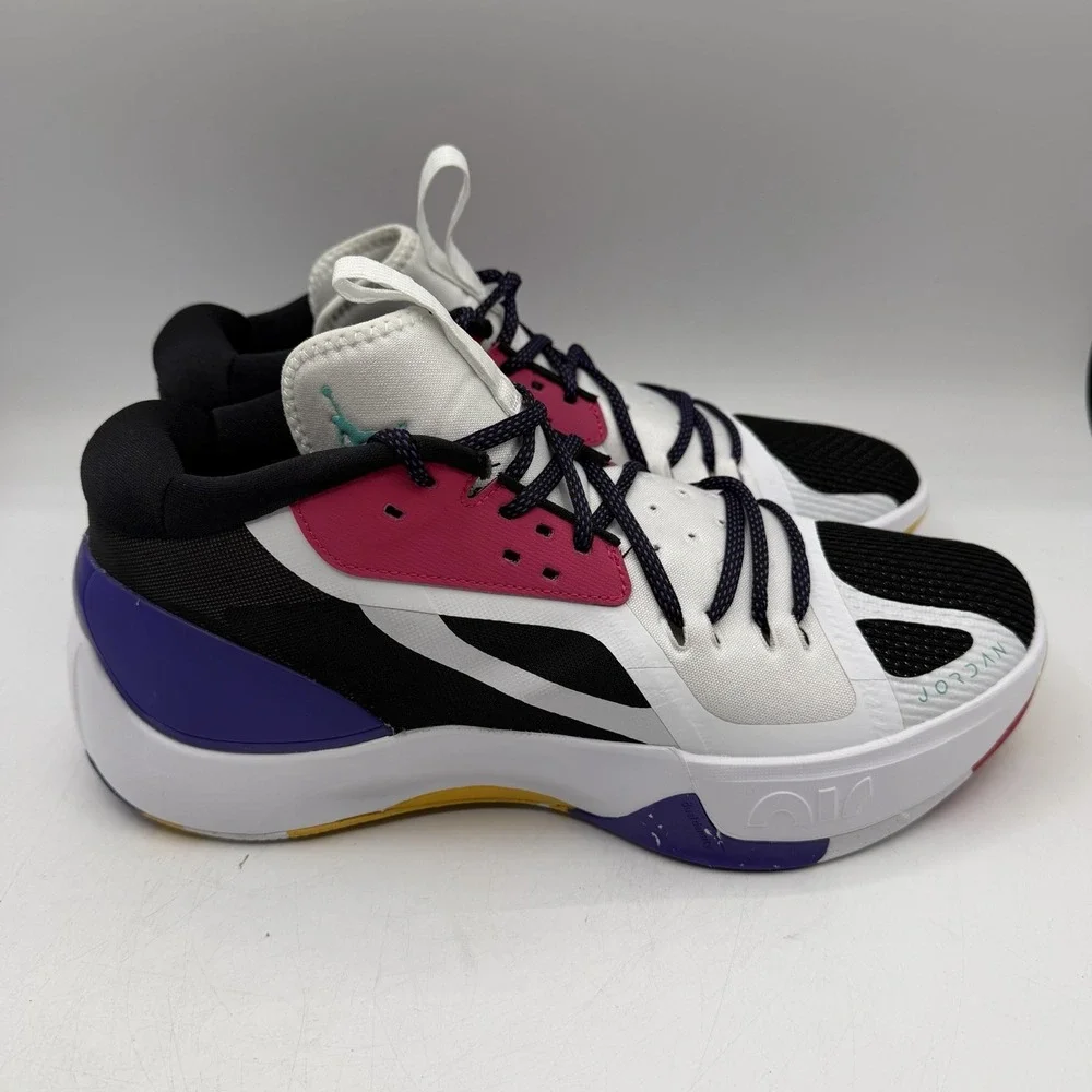 Jordan Zoom Separate Shoes Mens 10.5 White/Washed Teal/Black Sneakers DH0249-130